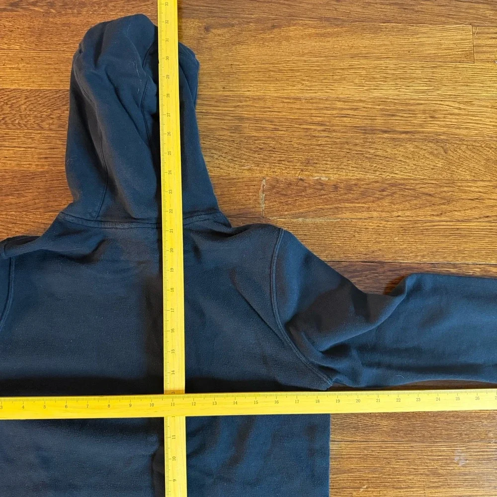 Nike Boys' Black Pullover Hoodie w/ Logo Graphic Print & Pockets Size XL